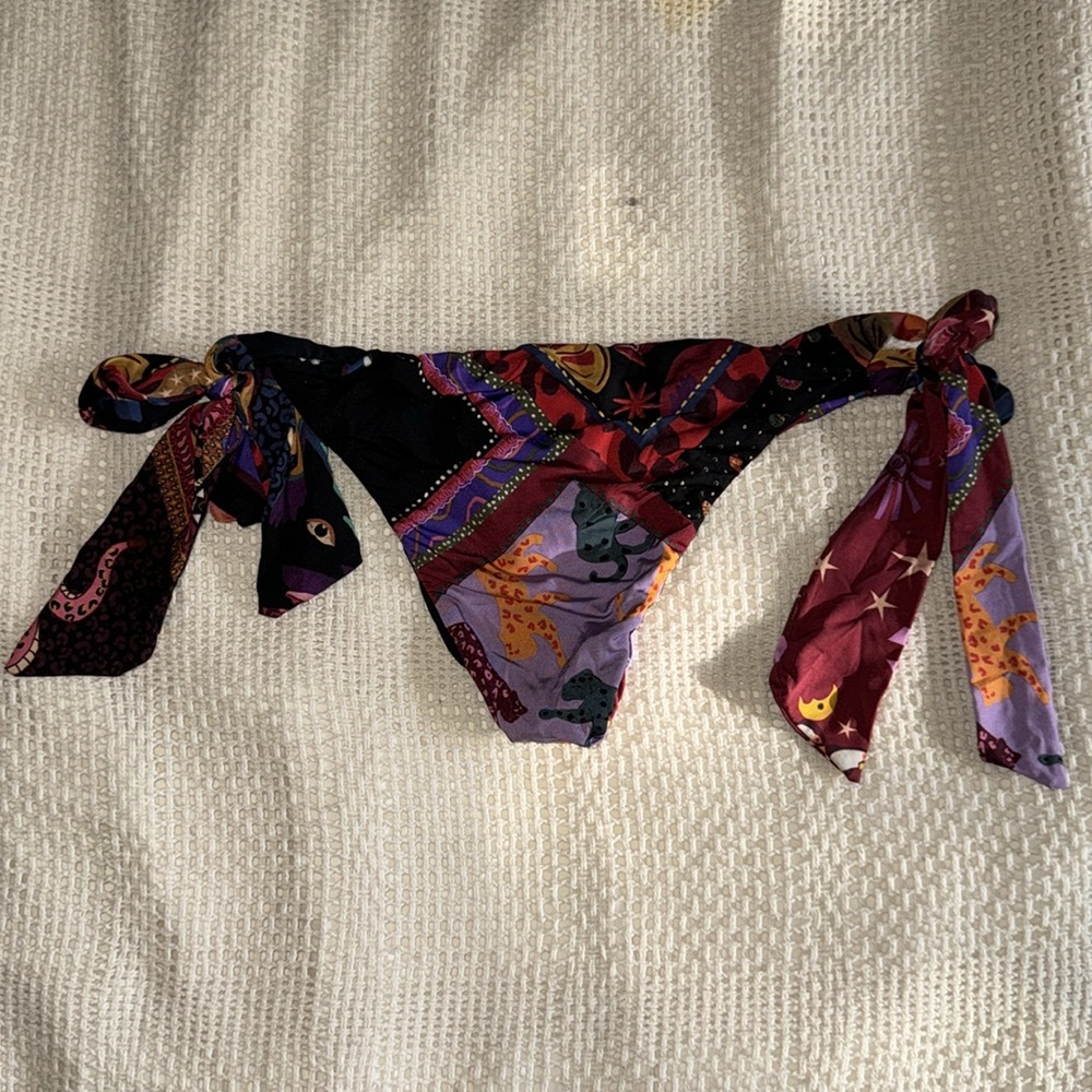 FARM Rio Jaguar Mystical Tie Bikini Bottom - Picture 2 of 2